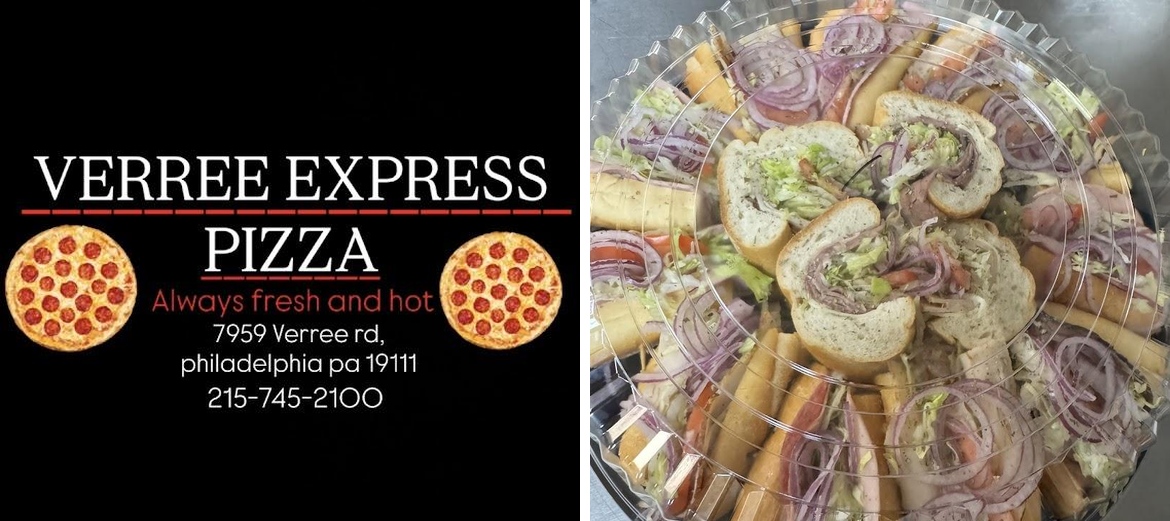 Verree Express Pizza Menu